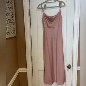 BHLDN Cowl-Neck Midi Dress